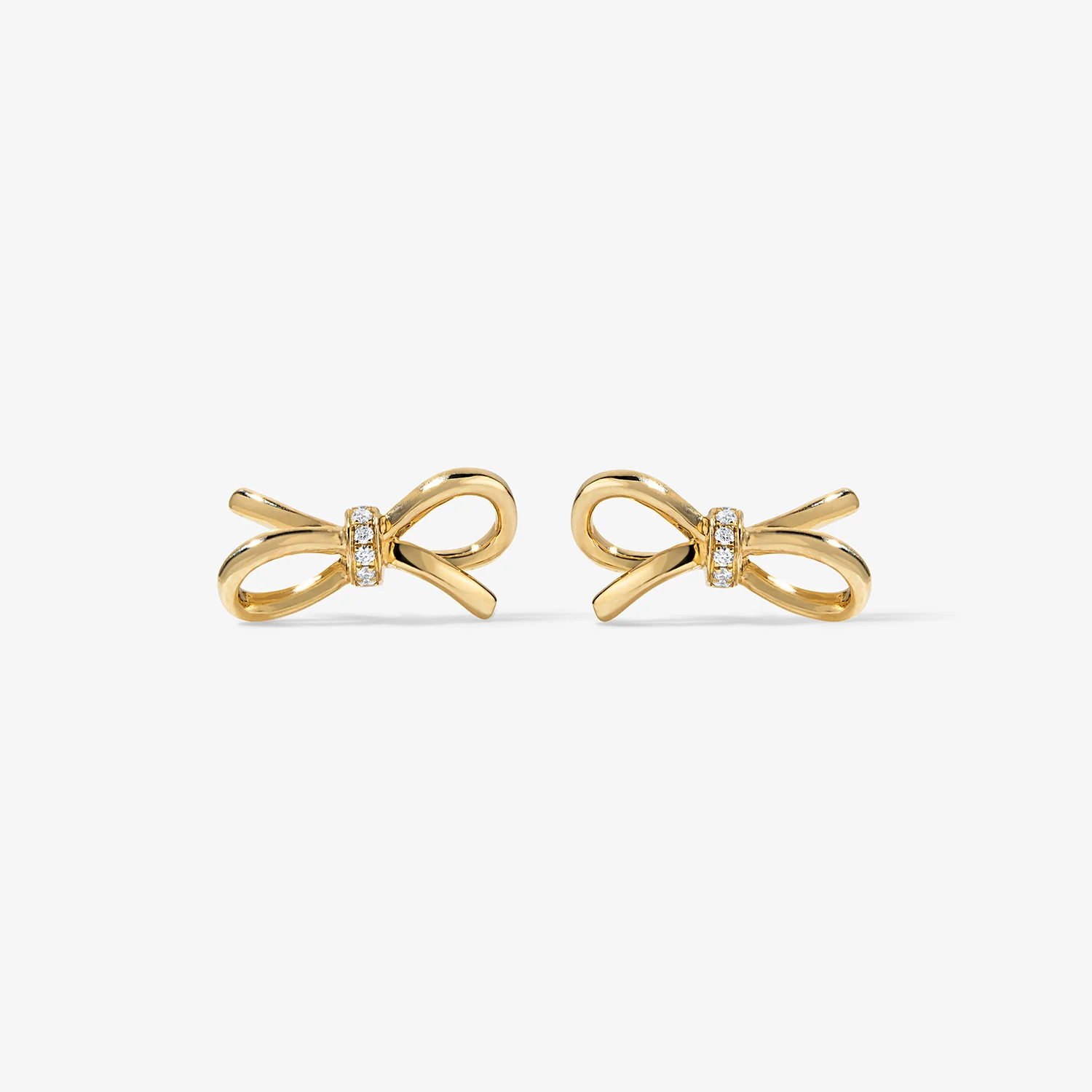 Grace Mini Gold Bow Studs