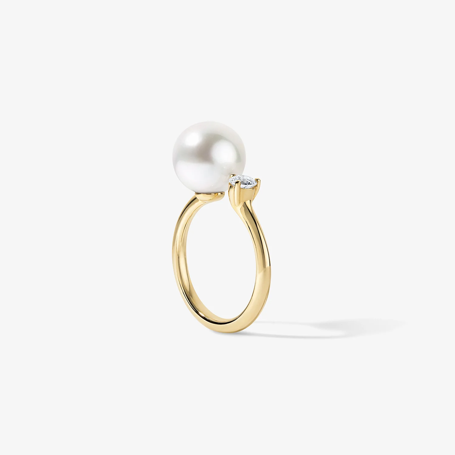 Grace Pearl and Diamond Ring - Image 2