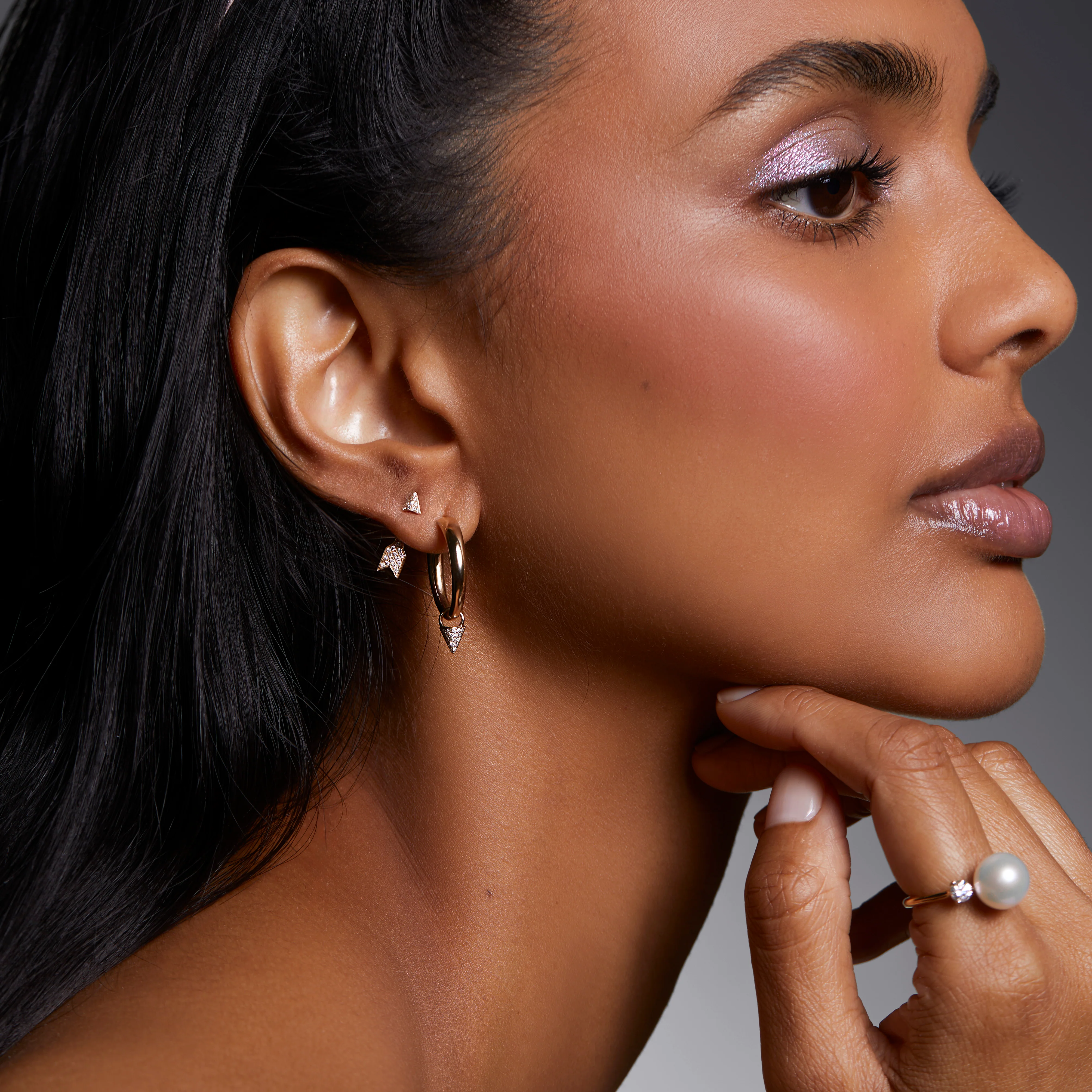 Grace Pearl and Diamond Ring - Image 3