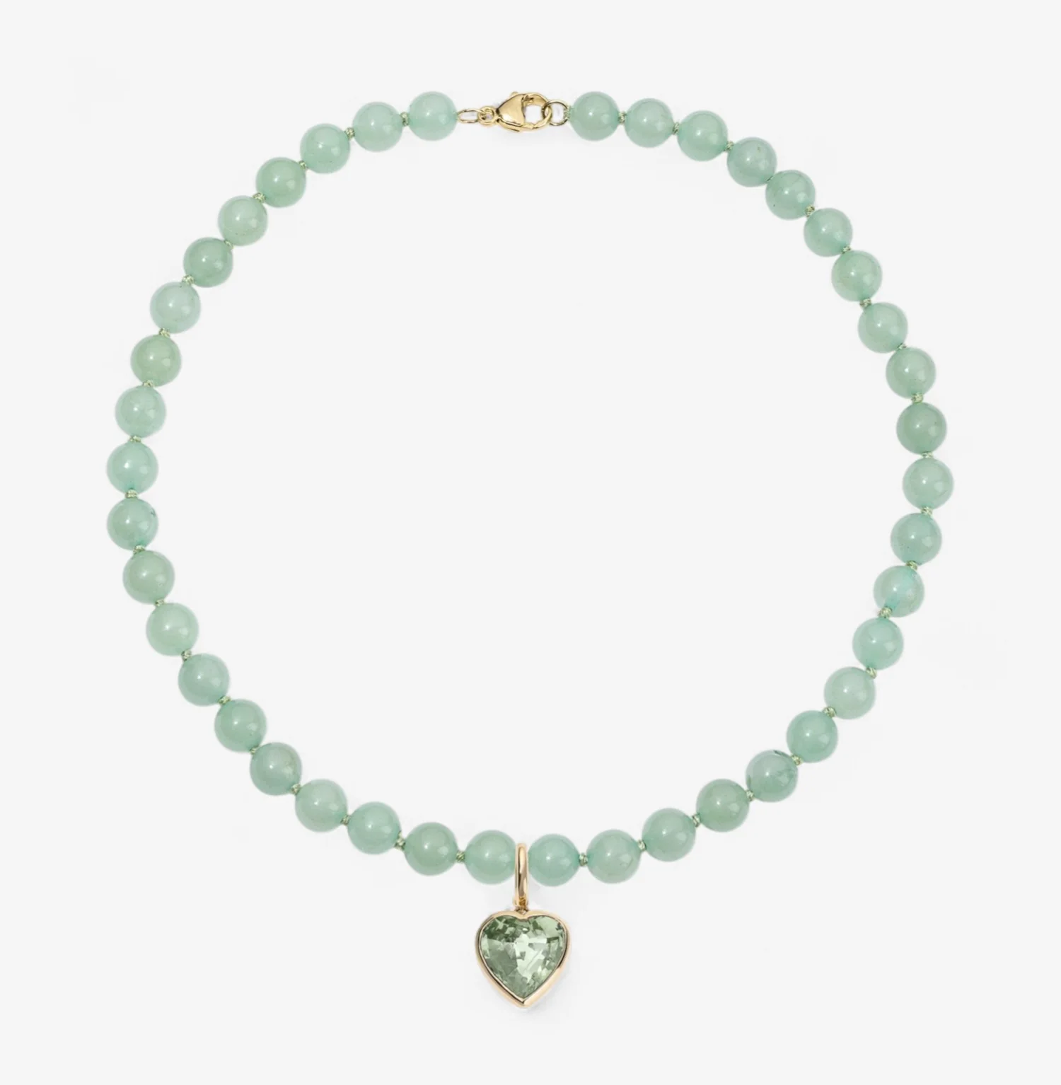 Kendall Green Aventurine Beaded Necklace - Image 3