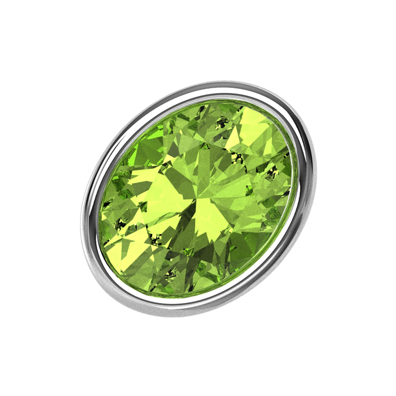 Slider Green Olive Bezel Charm - Image 2
