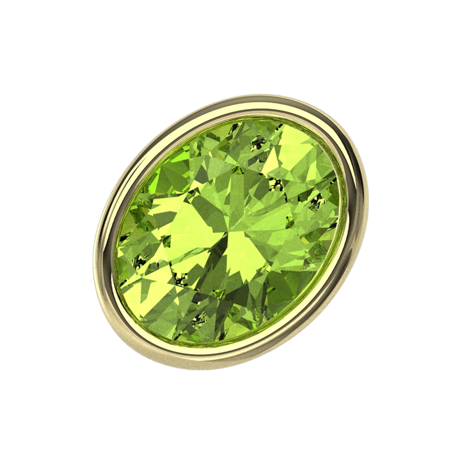 Slider Green Olive Bezel Charm - Image 3