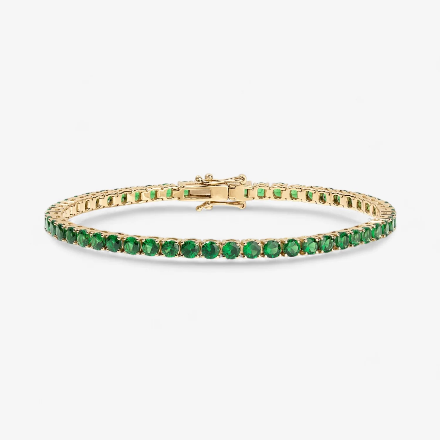 Signature Green Tsavorite Tennis Bracelet - Image 7