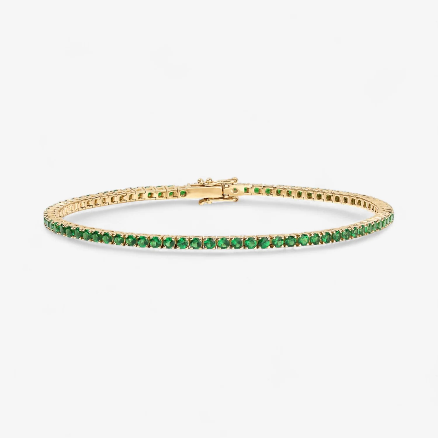 Signature Green Tsavorite Tennis Bracelet - Image 8