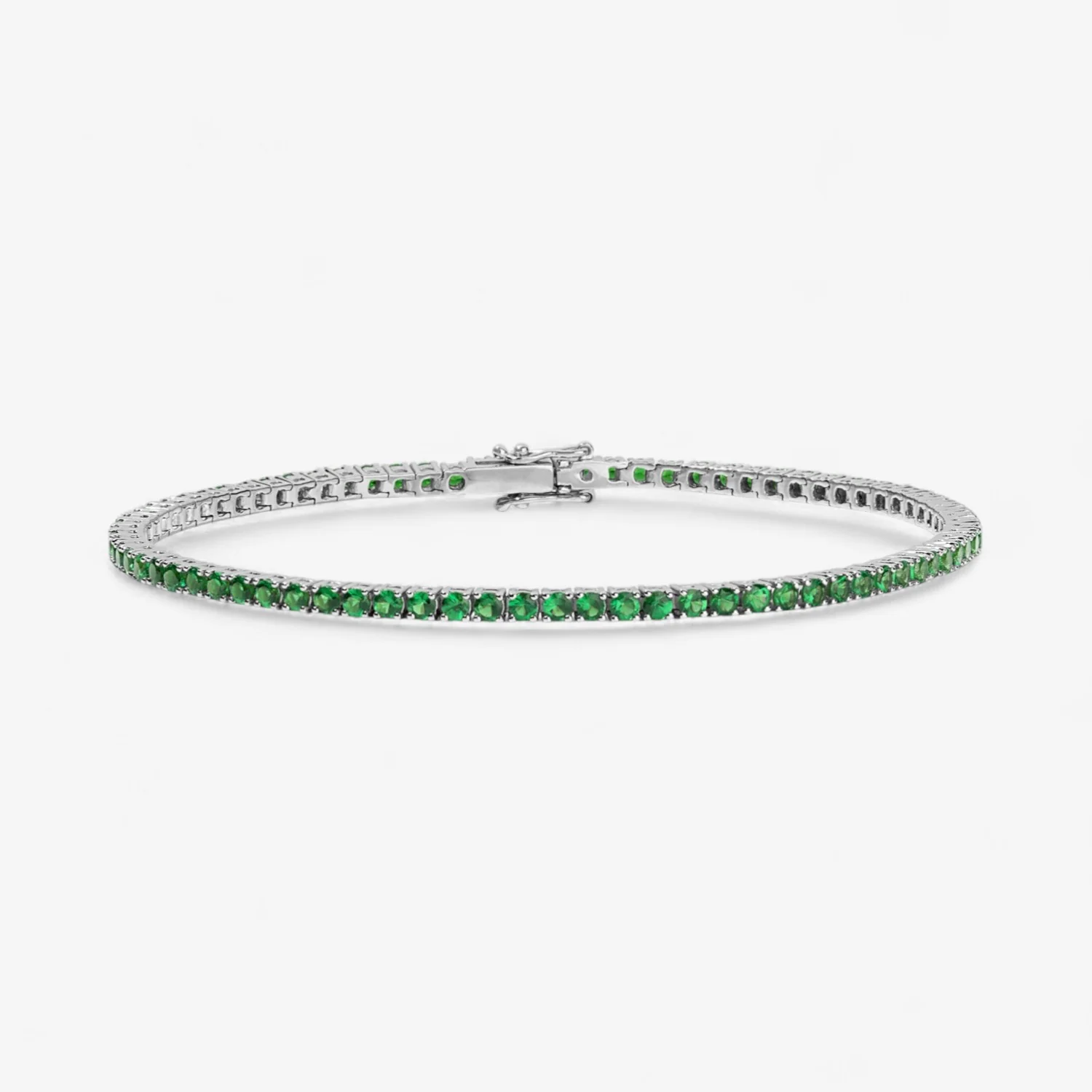 Signature Green Tsavorite Tennis Bracelet - Image 9