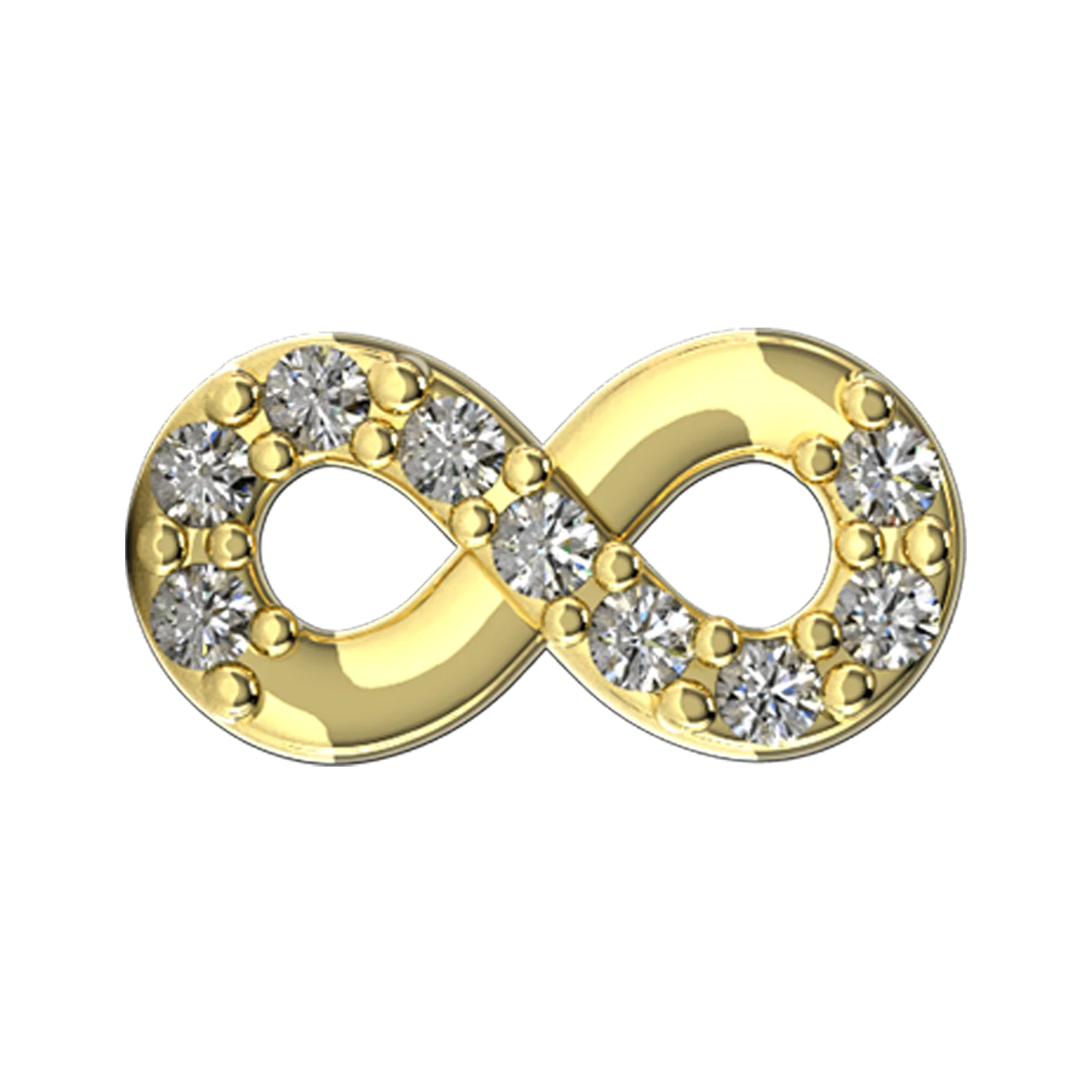 Infinity Symbol Slider Charm