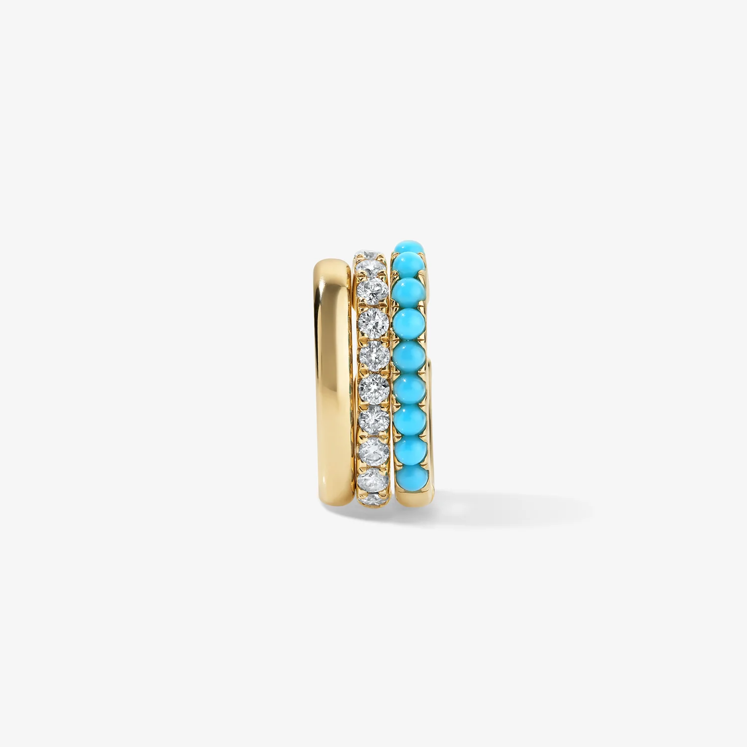 Ivy White Diamond Ear Cuff - Image 3