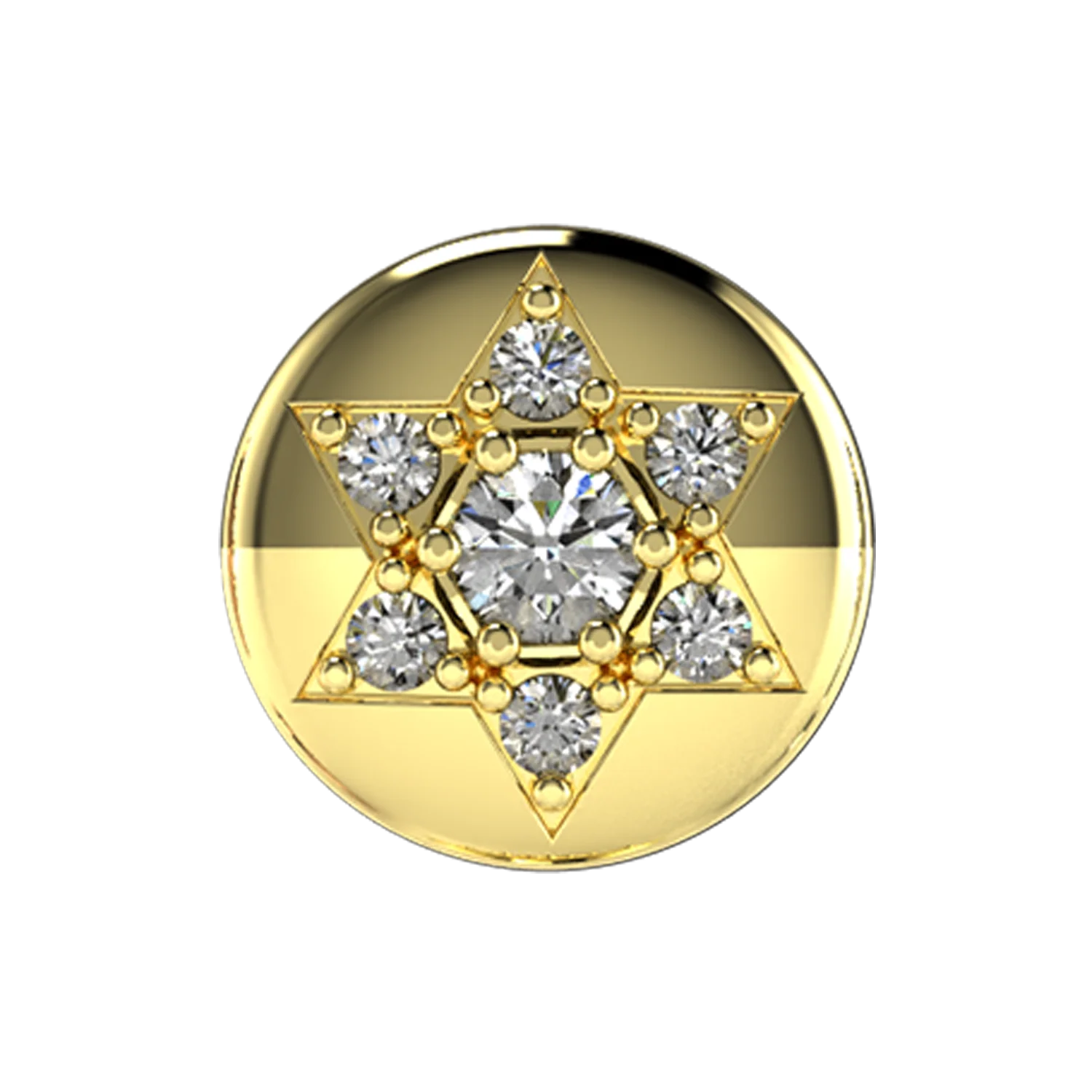Jewish Star Slider Necklace Charm