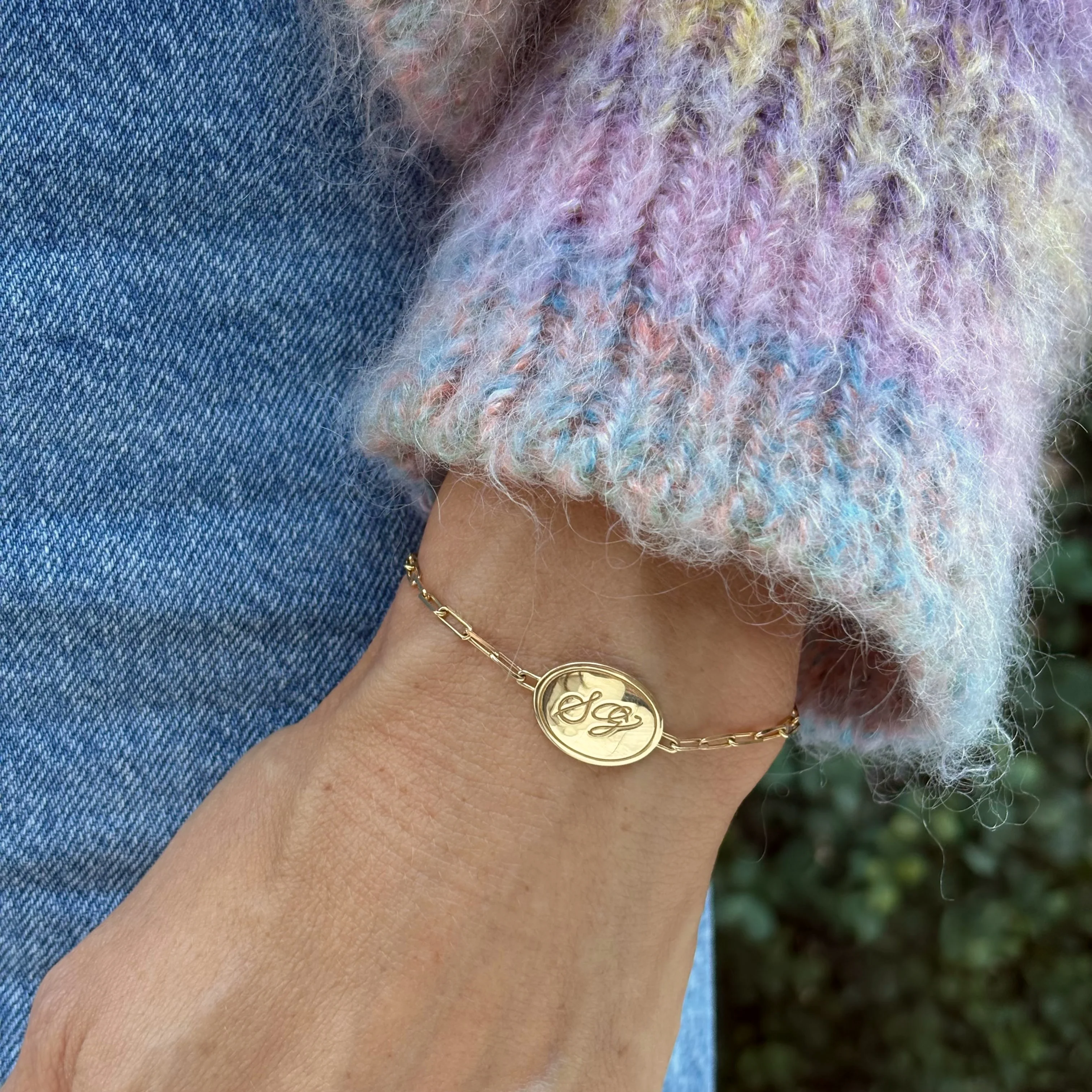 Kelly Monogram Medallion Bracelet - Image 3