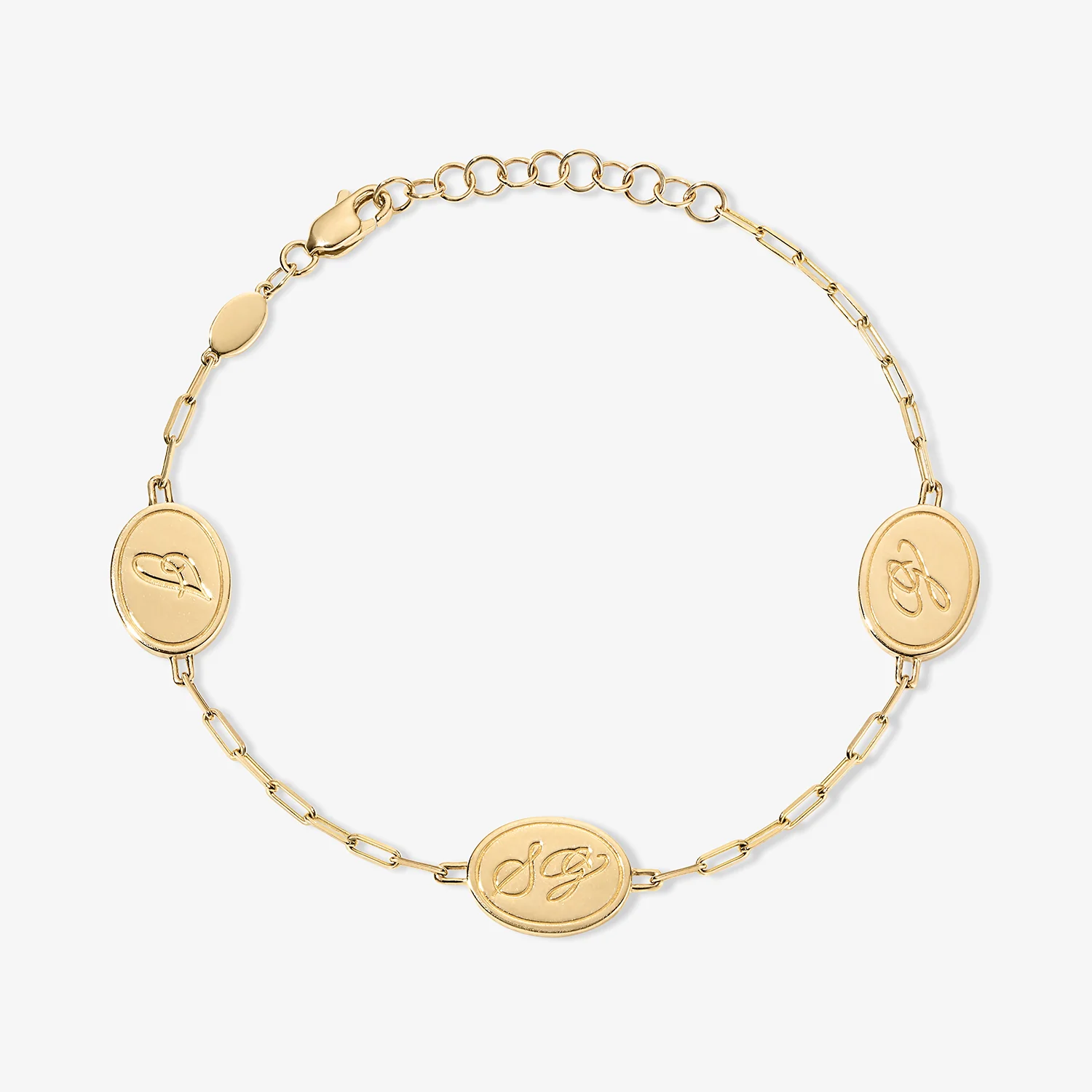 Kelly Trio Monogram Medallion Bracelet - Image 2