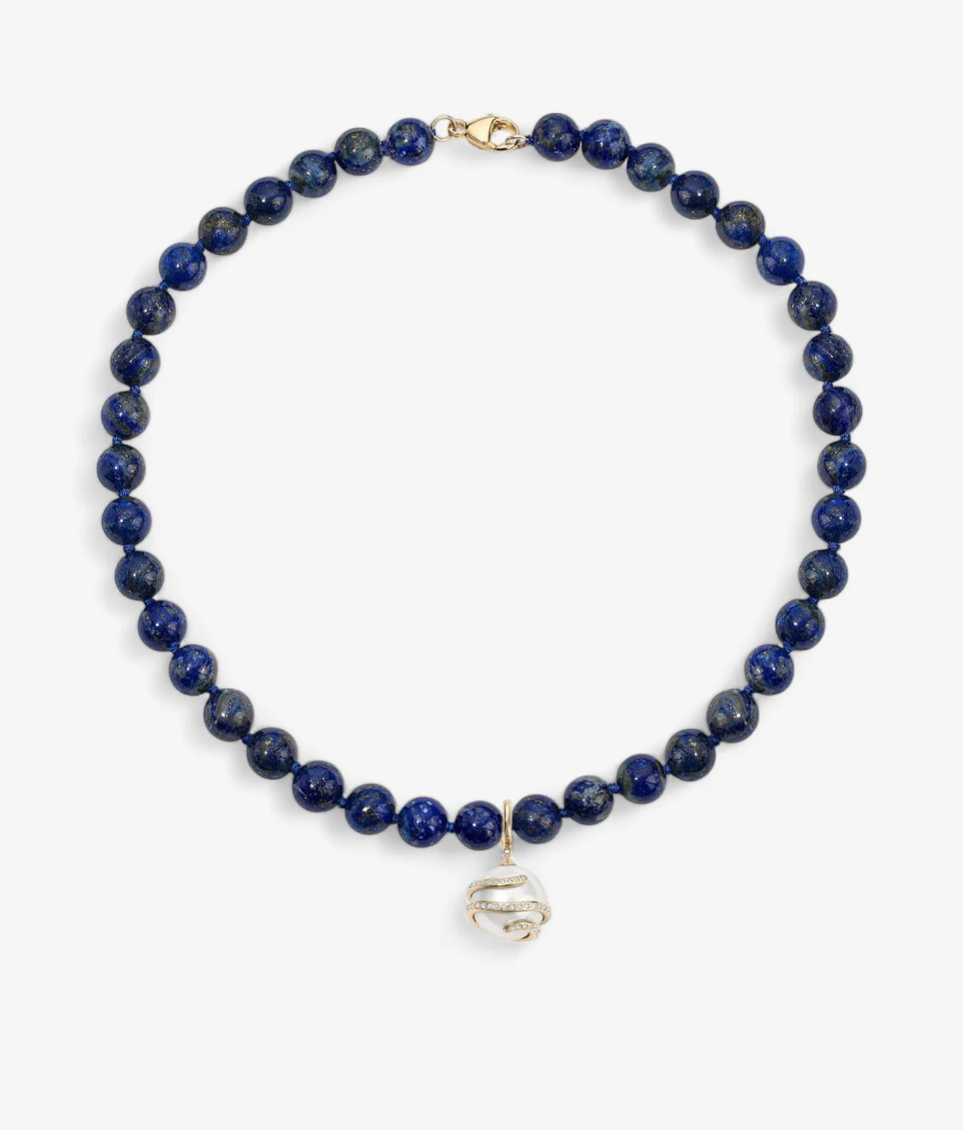 Kendall Lapis Beaded Necklace - Image 3