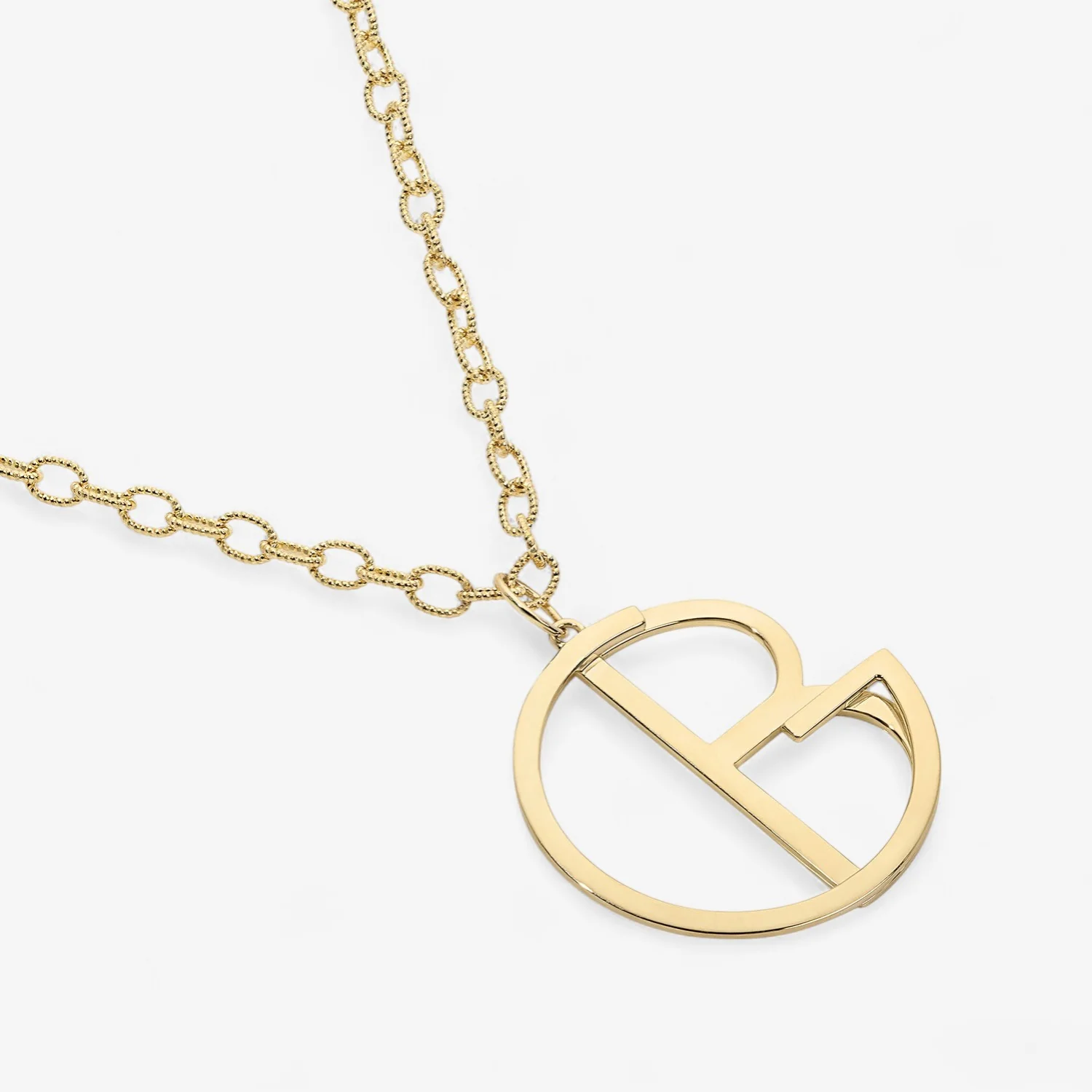 Large Gold Hidden Initial Necklace - Image 10