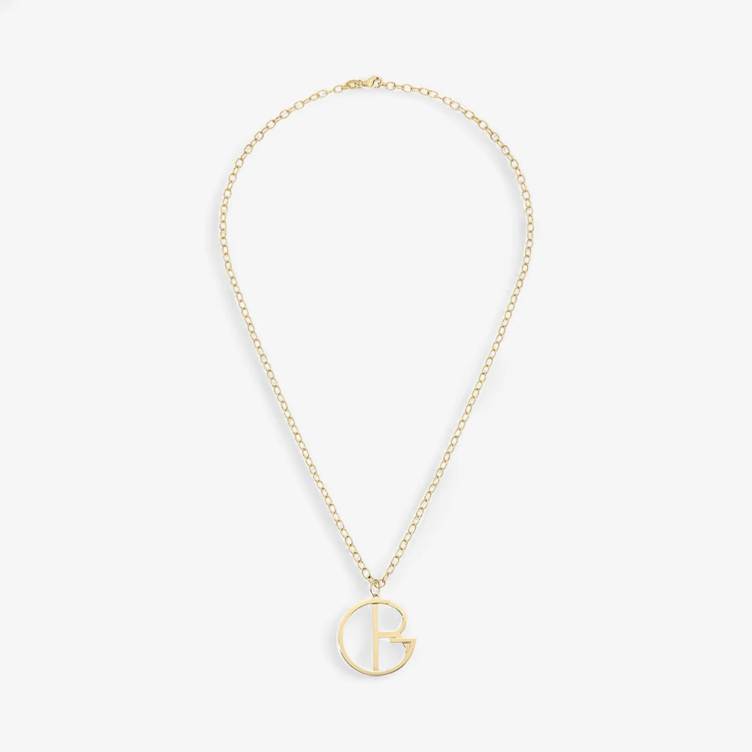 Large Gold Hidden Initial Necklace - Image 4