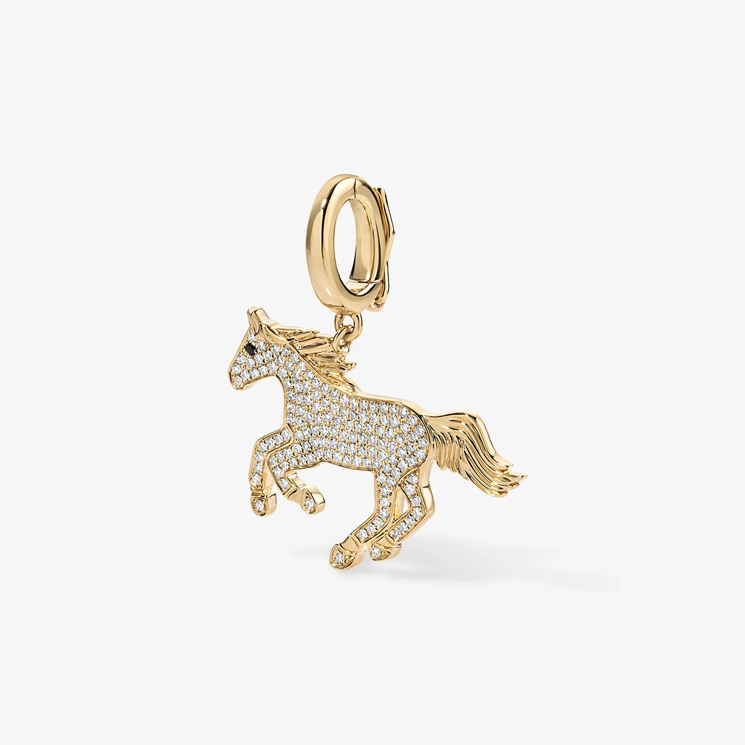 Large Token Pave Horse Charm - Image 3