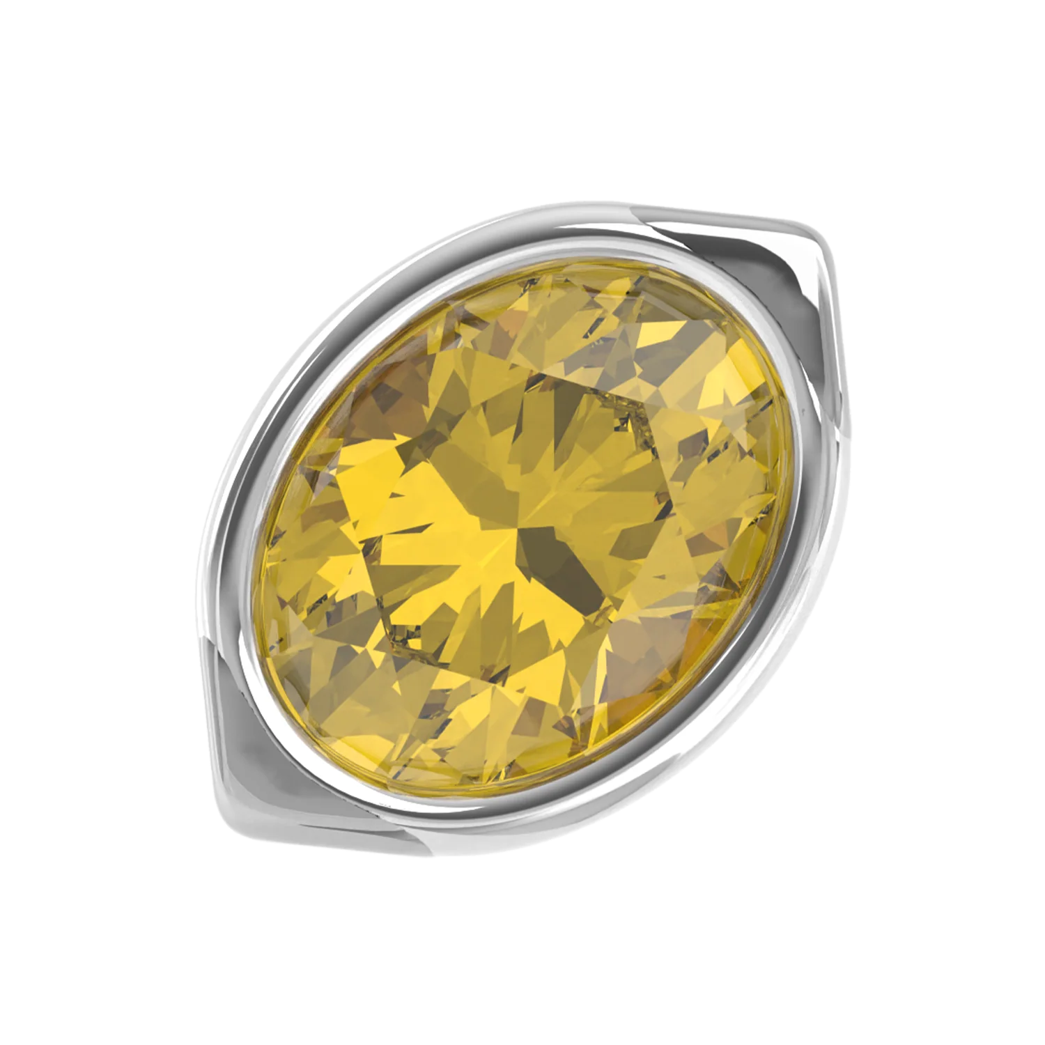 Slider Citrine Lemon Bezel Charm - Image 3
