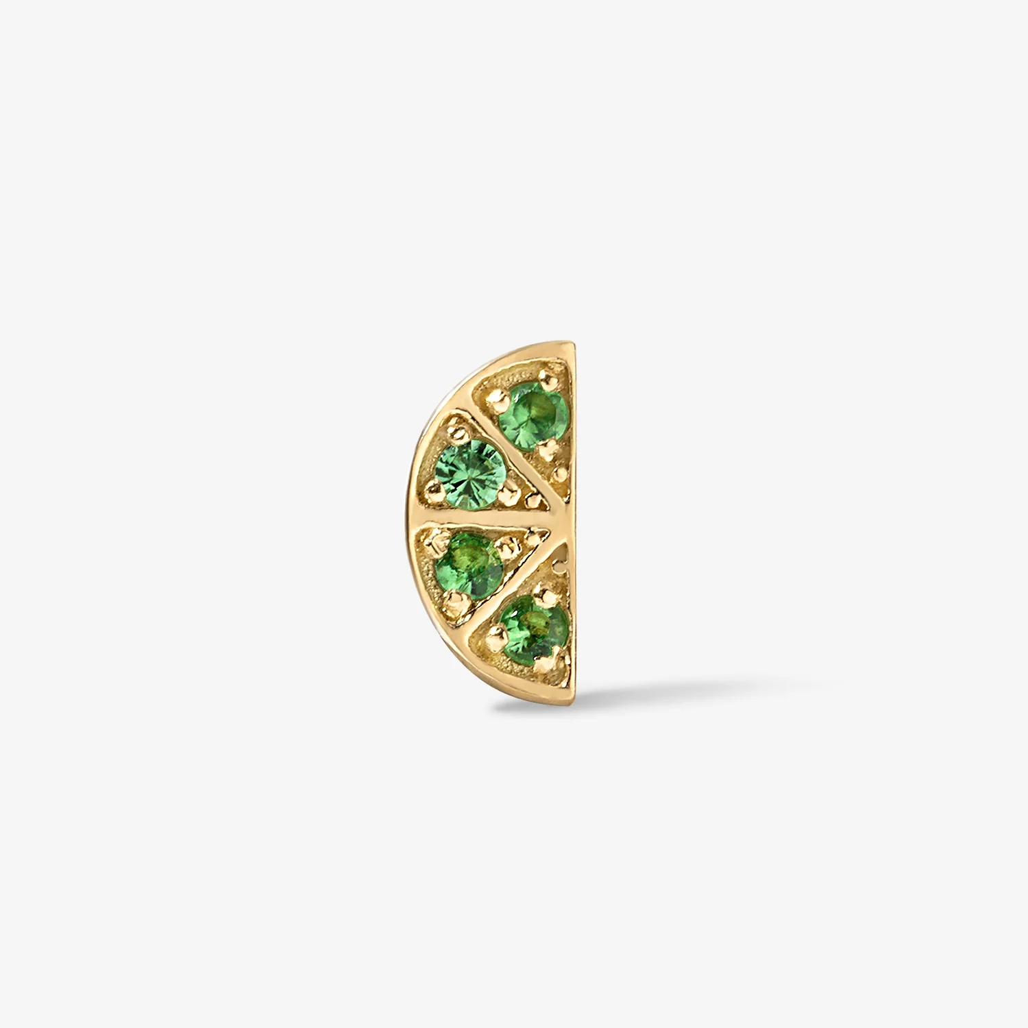 Cocktail Lime Slice Mini Stud