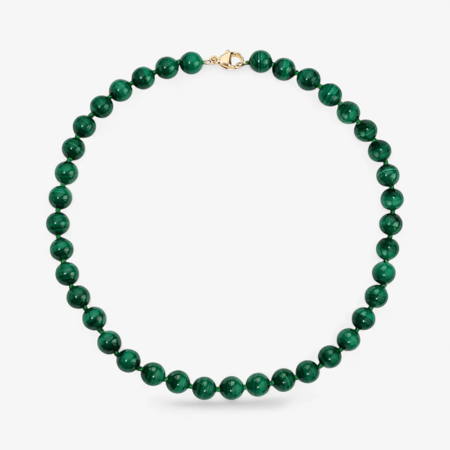 Kendall Malachite Beaded Necklace