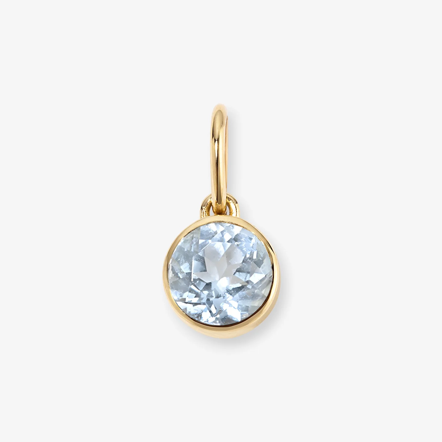 Margot Aquamarine Birthstone Bezel Charm