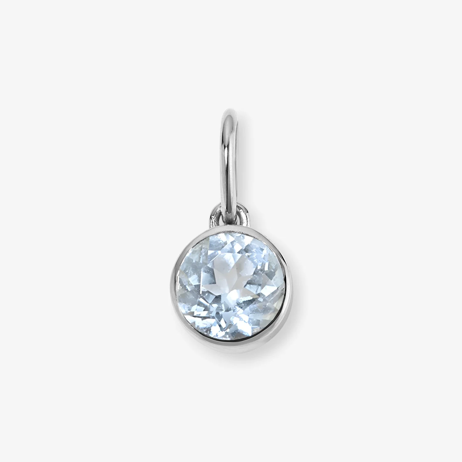 Margot Aquamarine Birthstone Bezel Charm - Image 2