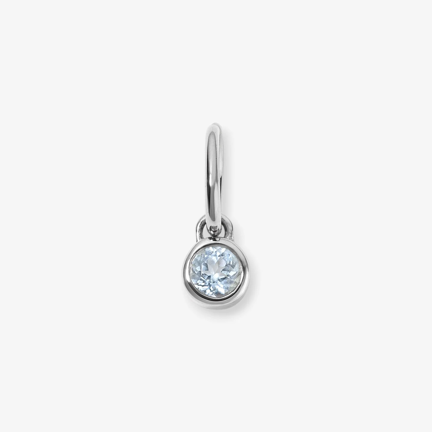 Margot Aquamarine Birthstone Bezel Charm - Image 3