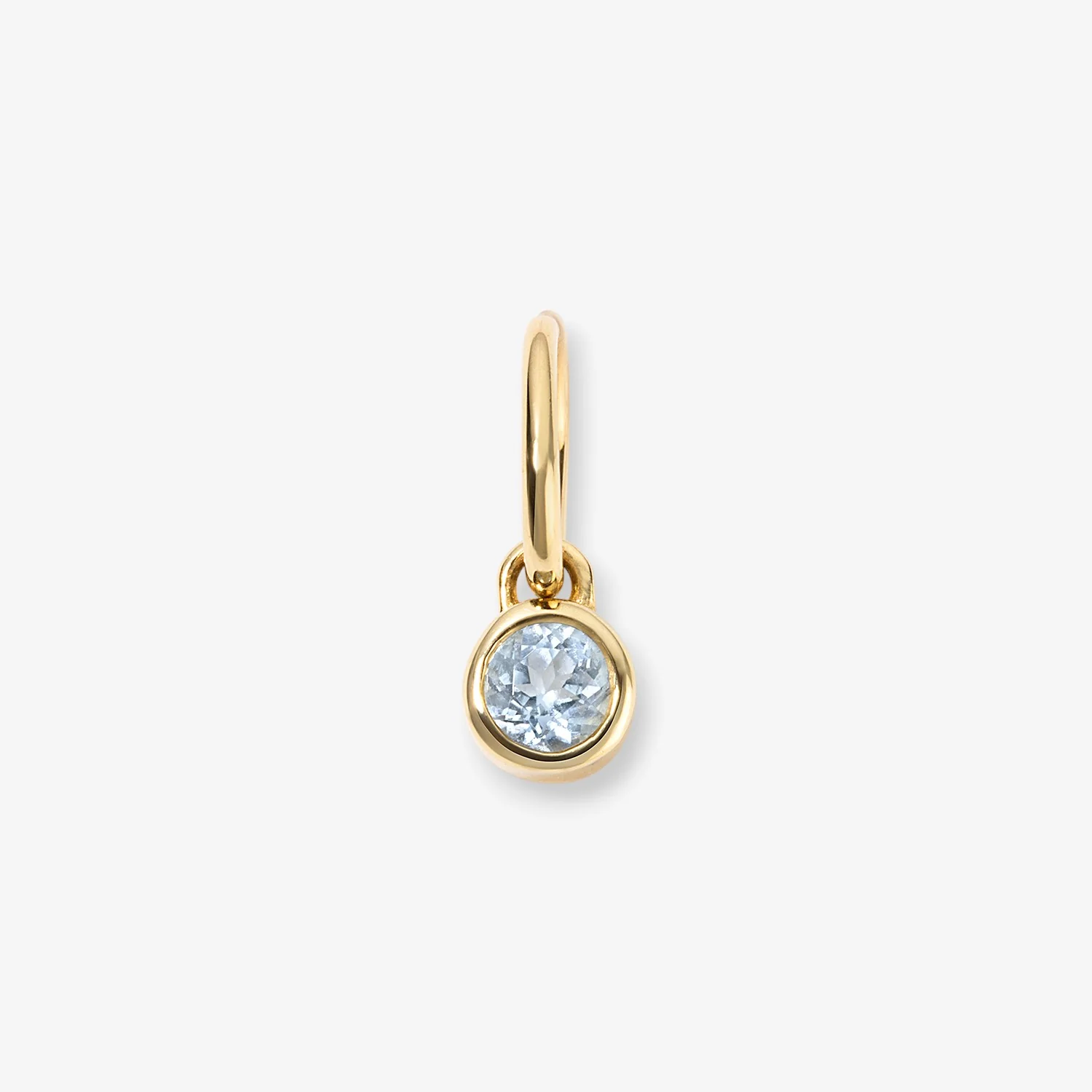 Margot Aquamarine Birthstone Bezel Charm - Image 4