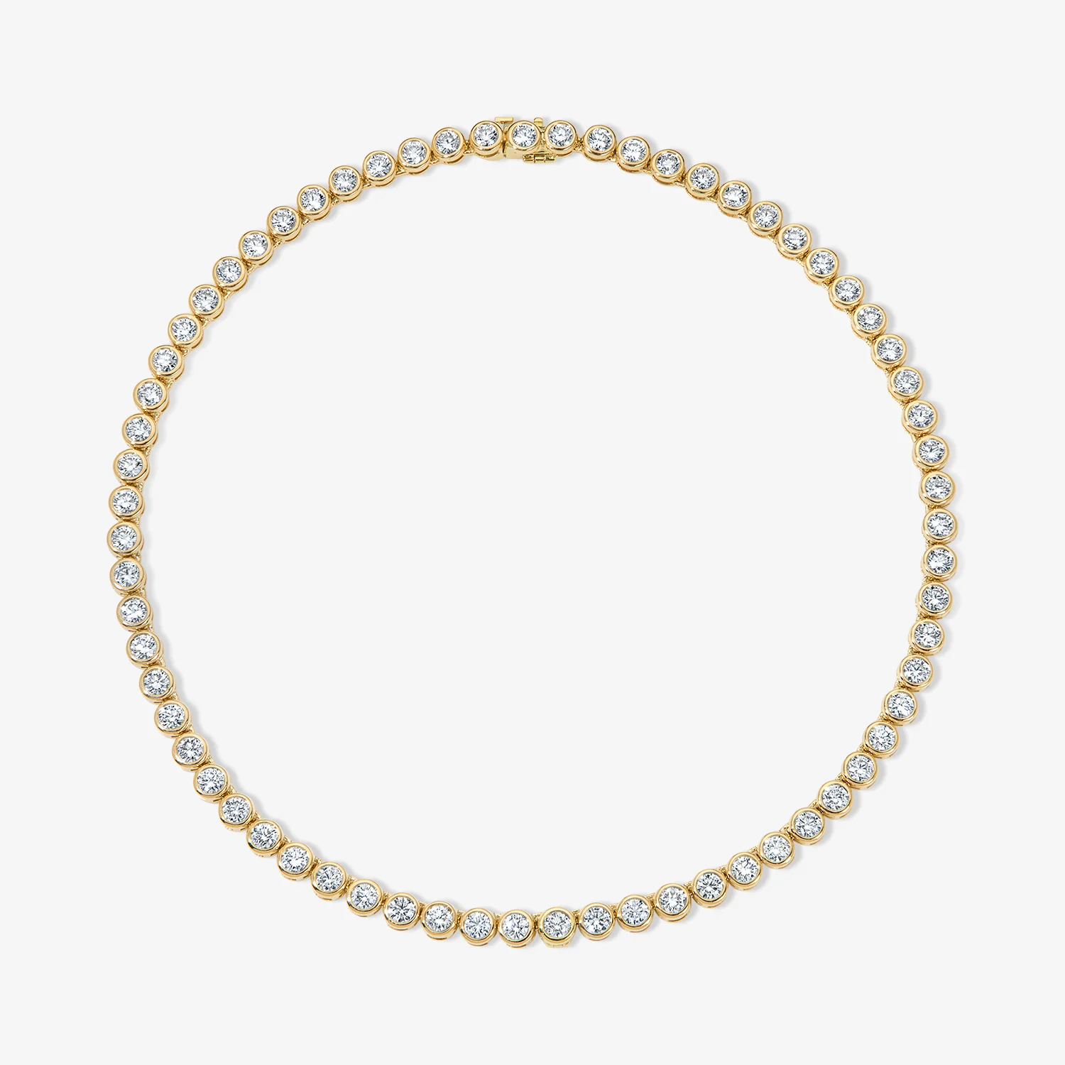Margot Bezel Tennis Necklace