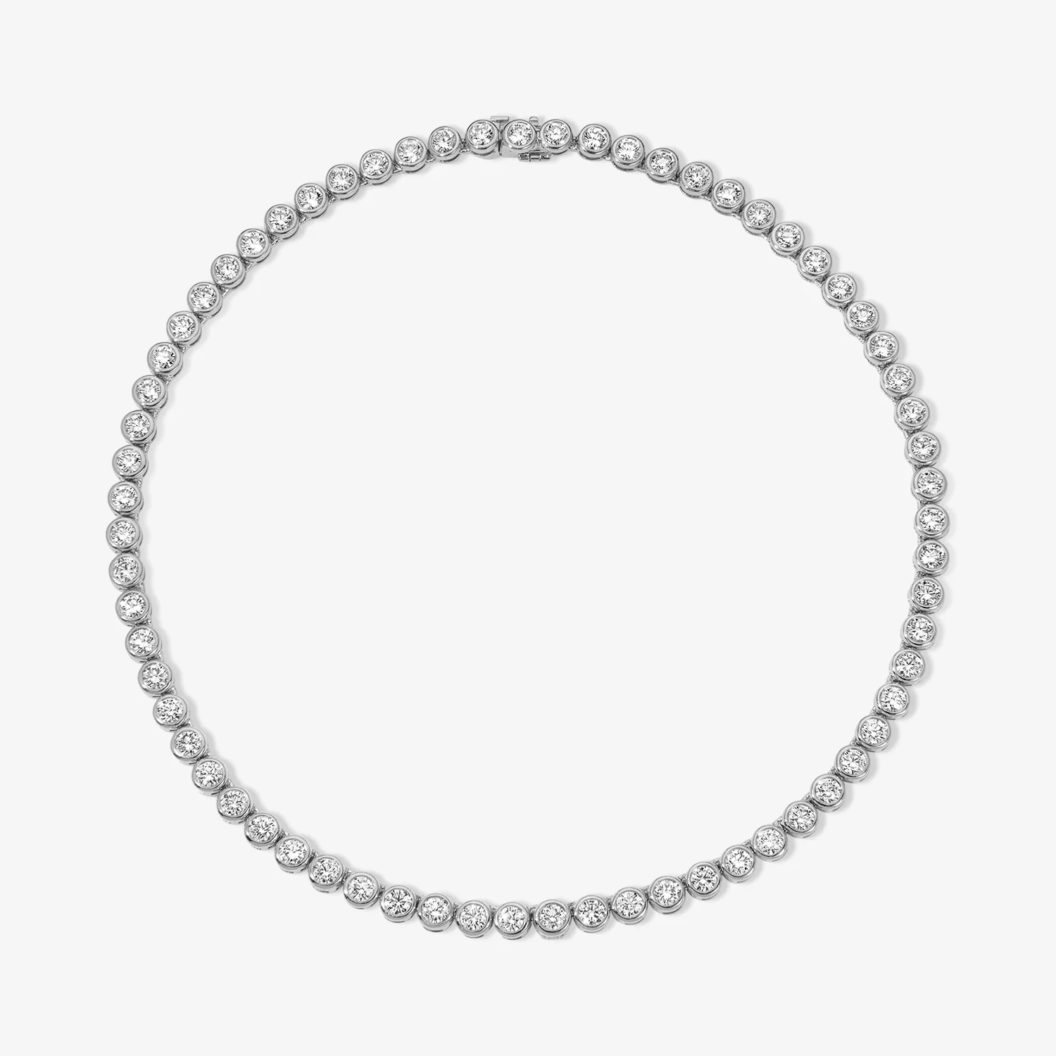Margot Bezel Tennis Necklace - Image 2