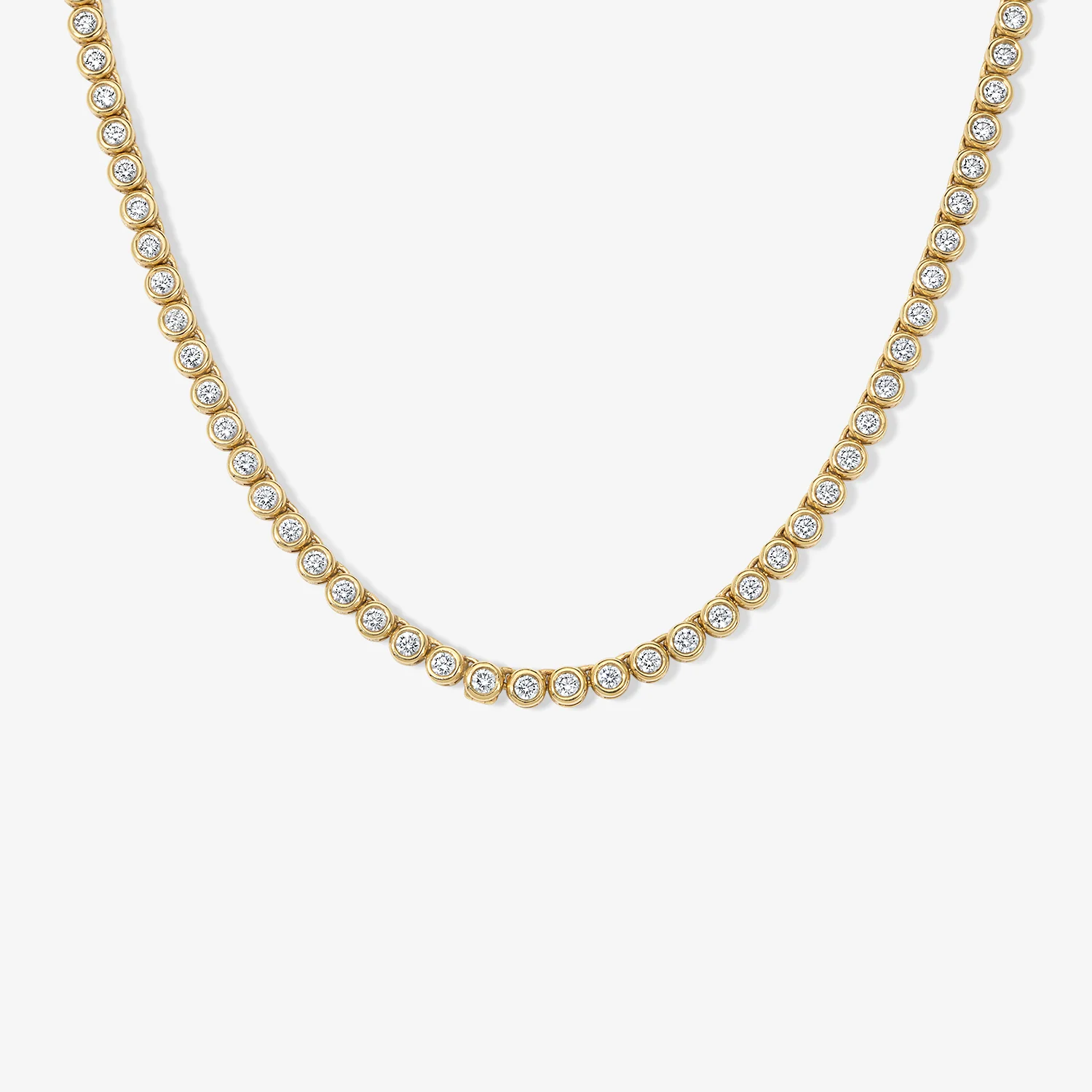 Margot Bezel Tennis Necklace - Image 4