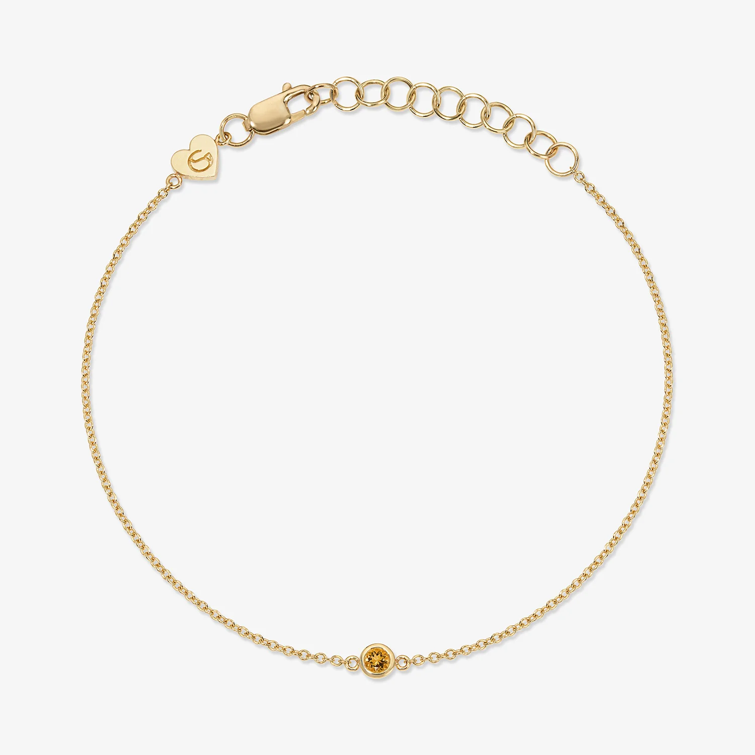 Margot Birthstone Bezel Chain Bracelet - Image 10