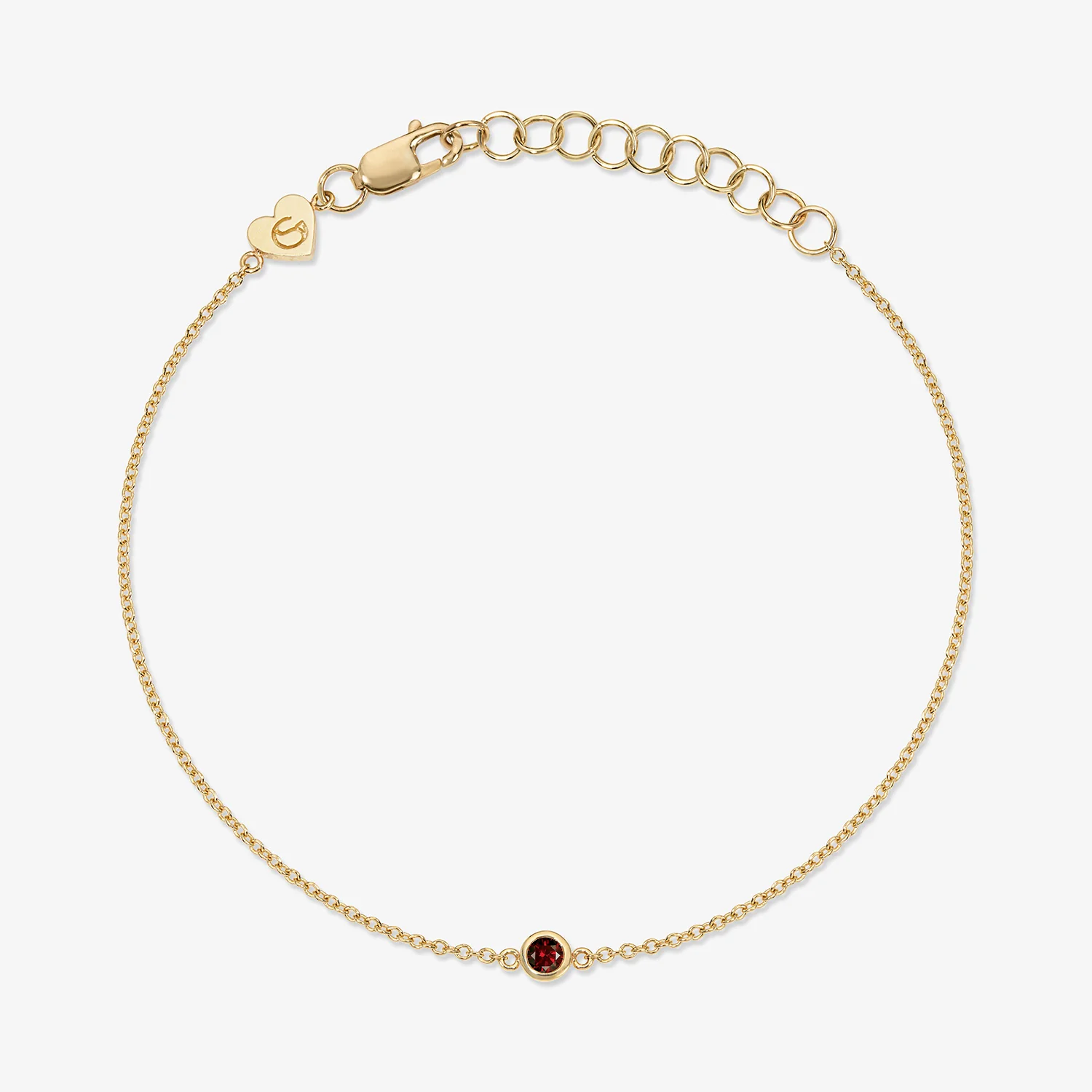 Margot Birthstone Bezel Chain Bracelet - Image 3