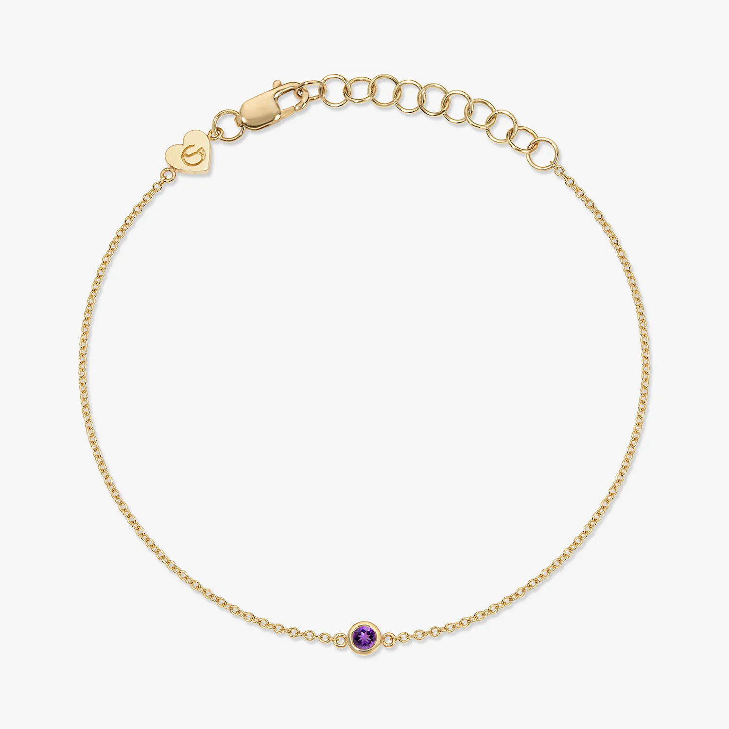 Margot Birthstone Bezel Chain Bracelet - Image 4