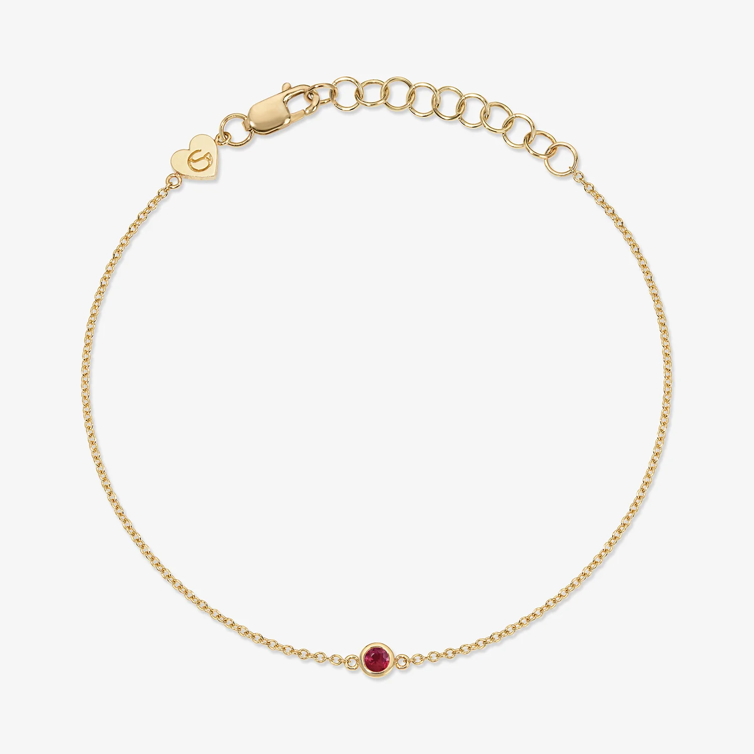 Margot Birthstone Bezel Chain Bracelet - Image 5