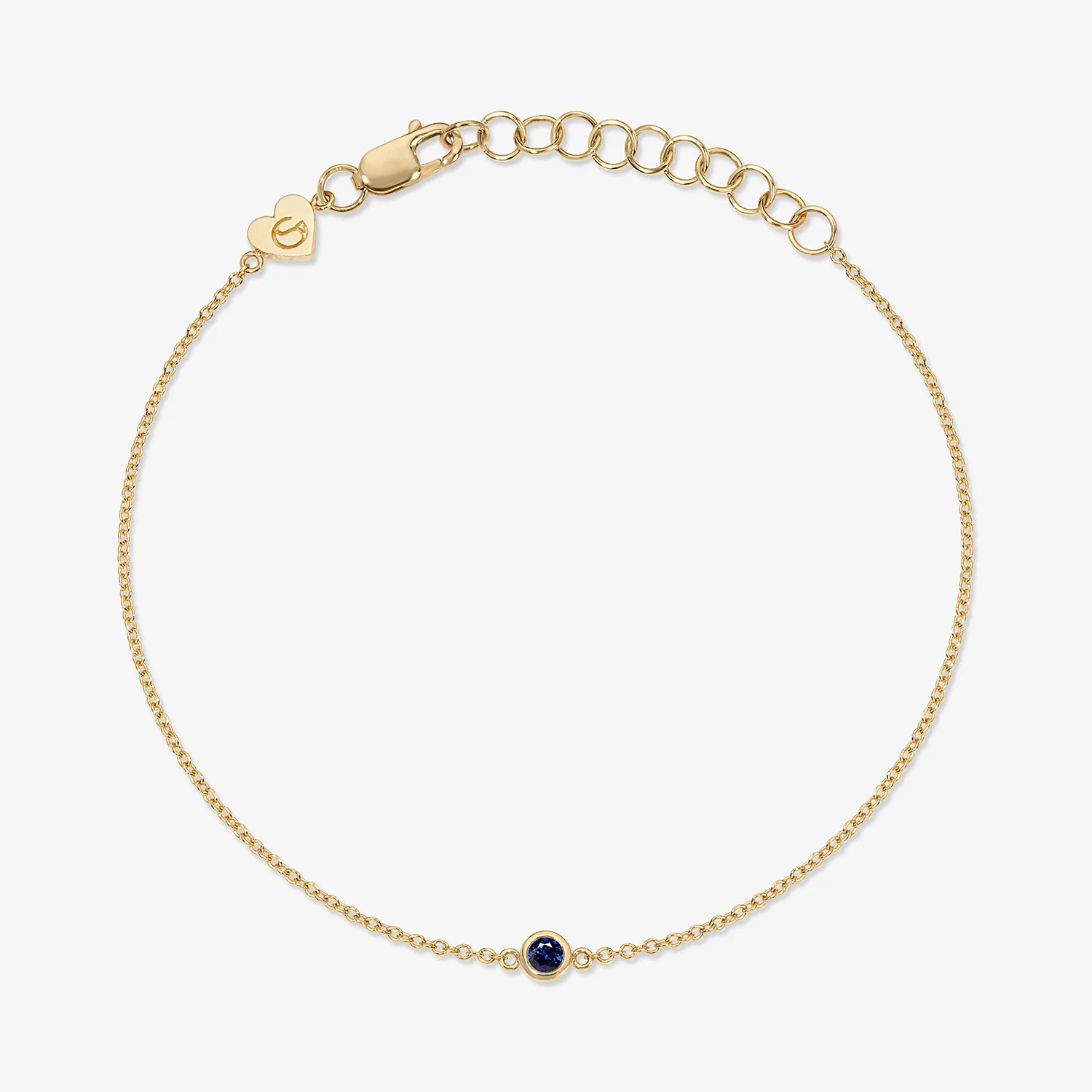 Margot Birthstone Bezel Chain Bracelet - Image 8