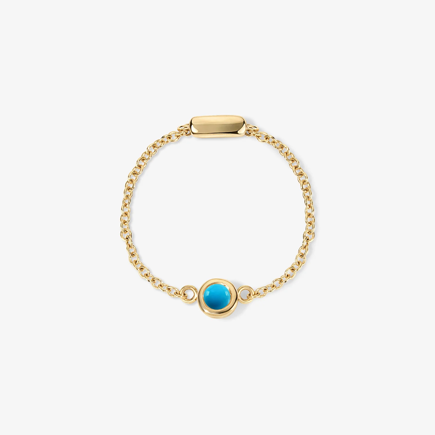 Margot Birthstone Bezel Chain Ring - Image 11