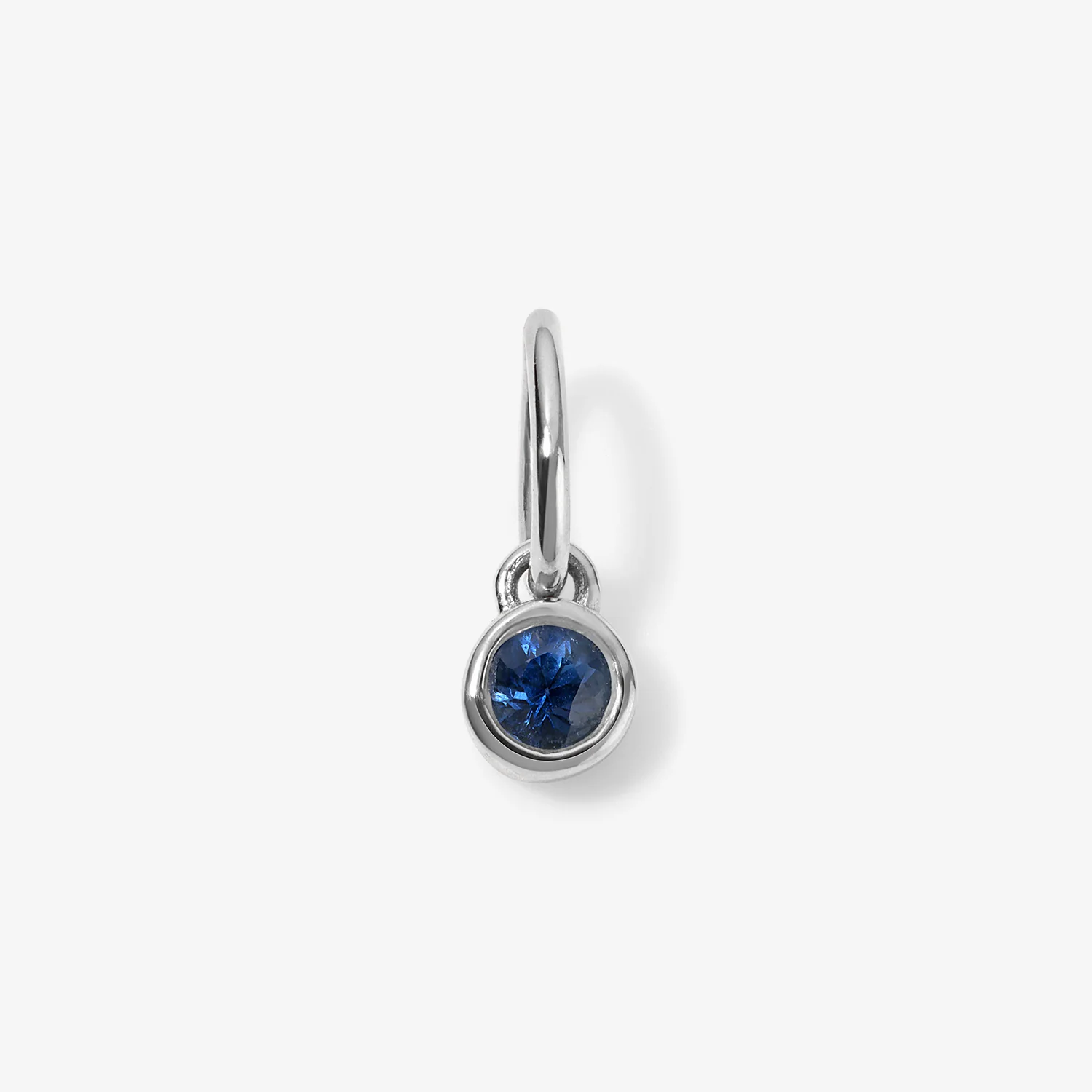 Margot Blue Sapphire Birthstone Bezel Charm - Image 3