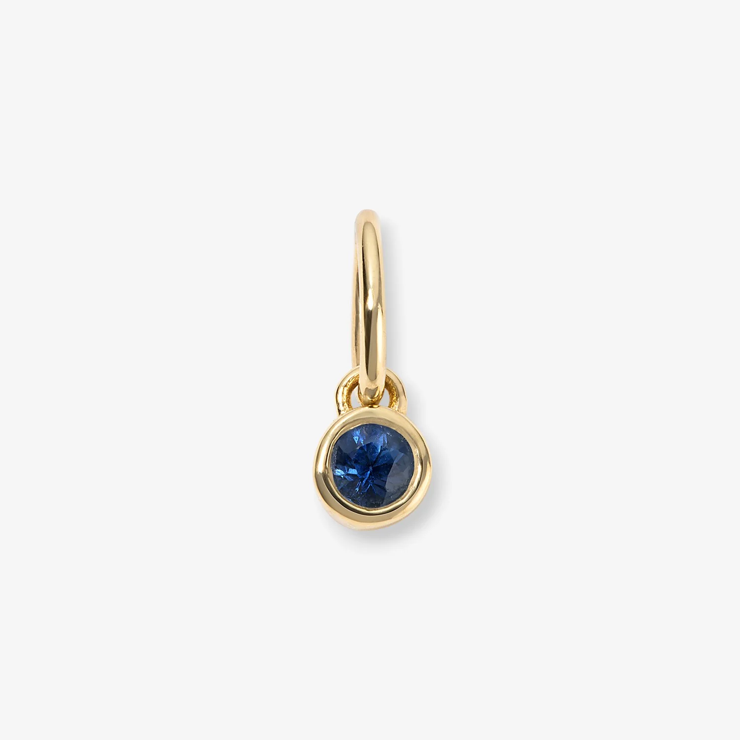 Margot Blue Sapphire Birthstone Bezel Charm - Image 4