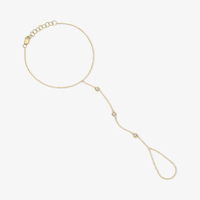 Margot Diamond Bezel Hand Chain