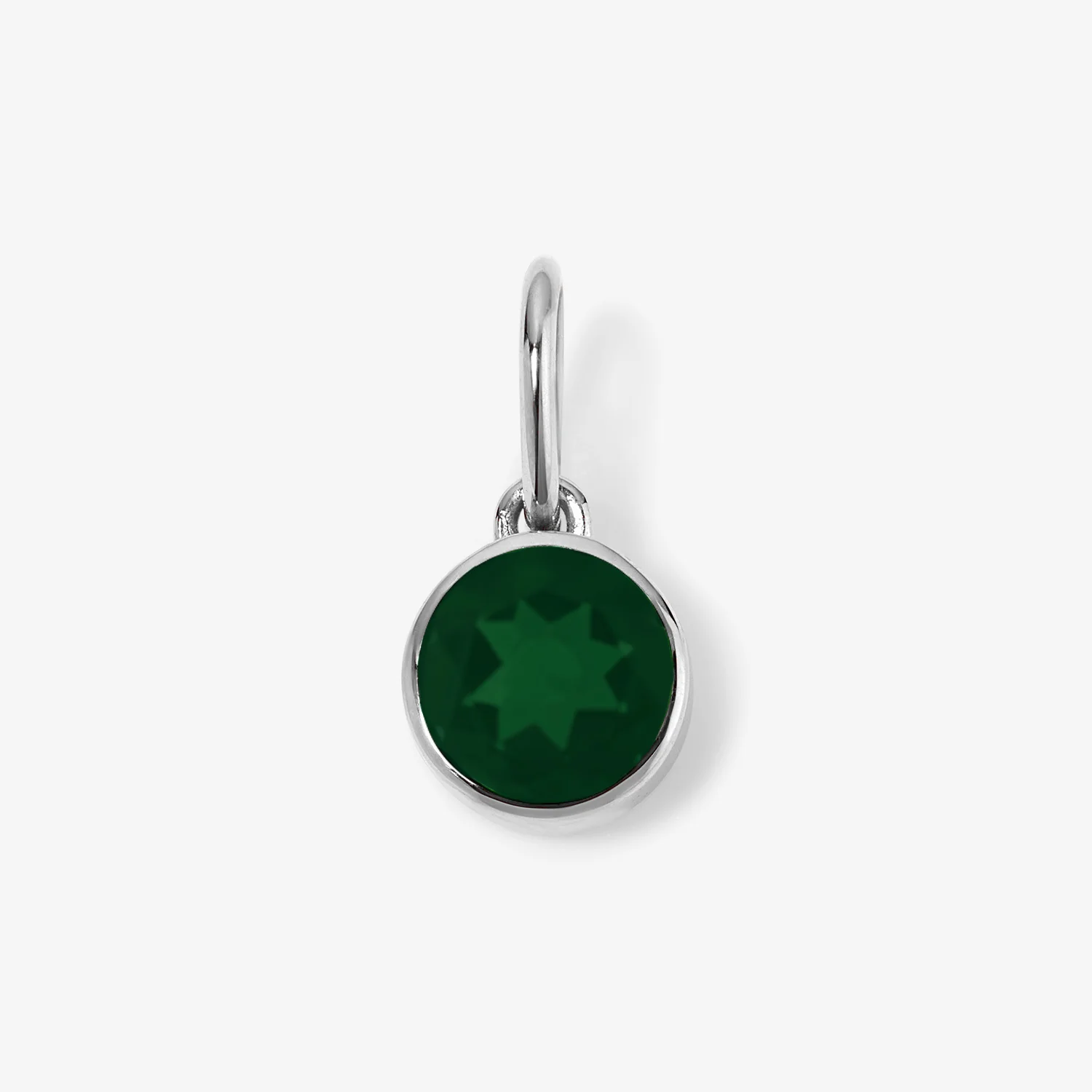 Margot Emerald Birthstone Bezel Charm - Image 2
