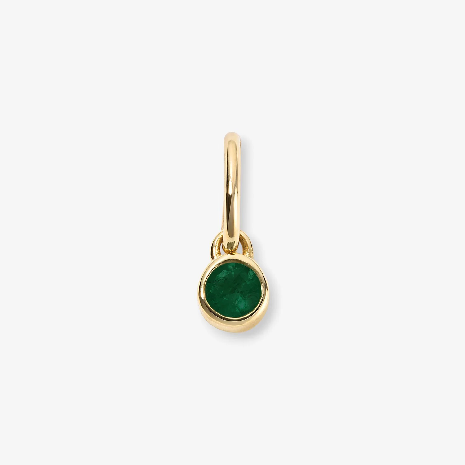 Margot Emerald Birthstone Bezel Charm - Image 3
