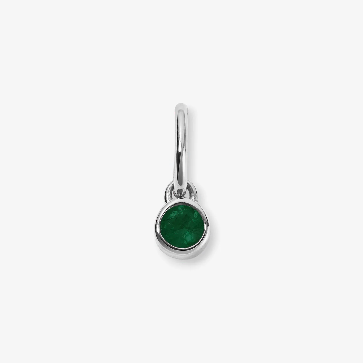 Margot Emerald Birthstone Bezel Charm - Image 4