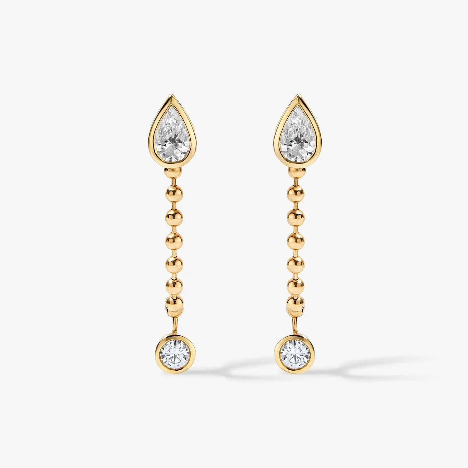 Margot Gemstone and Diamond Chain Earring - Image 10