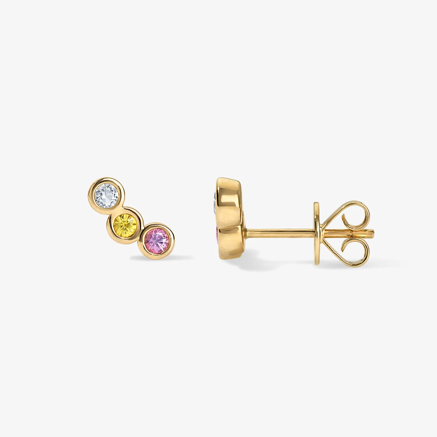 Margot Gemstone Ear Crawler Studs - Image 2