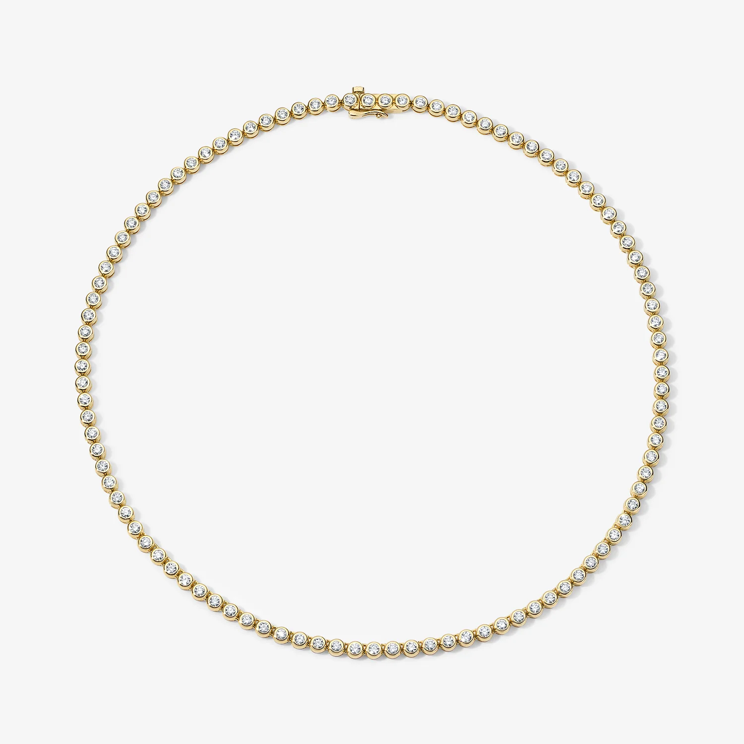 Margot Mini Bezel Tennis Necklace