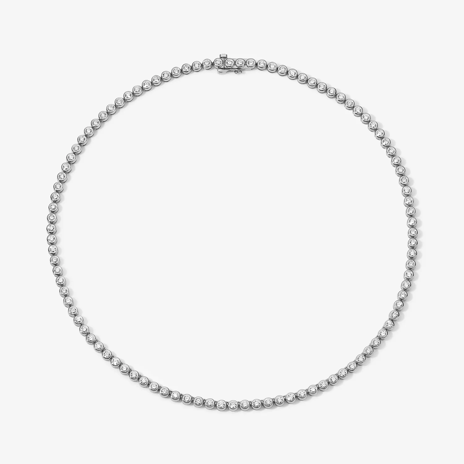 Margot Mini Bezel Tennis Necklace - Image 2