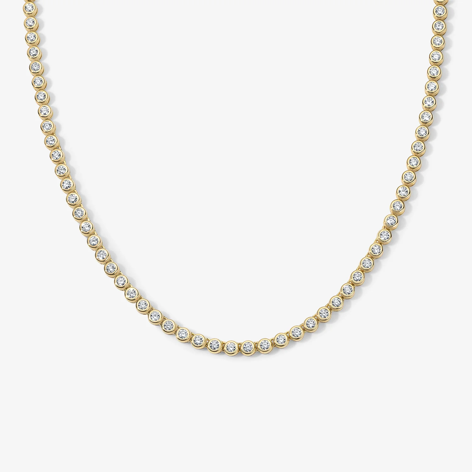 Margot Mini Bezel Tennis Necklace - Image 3