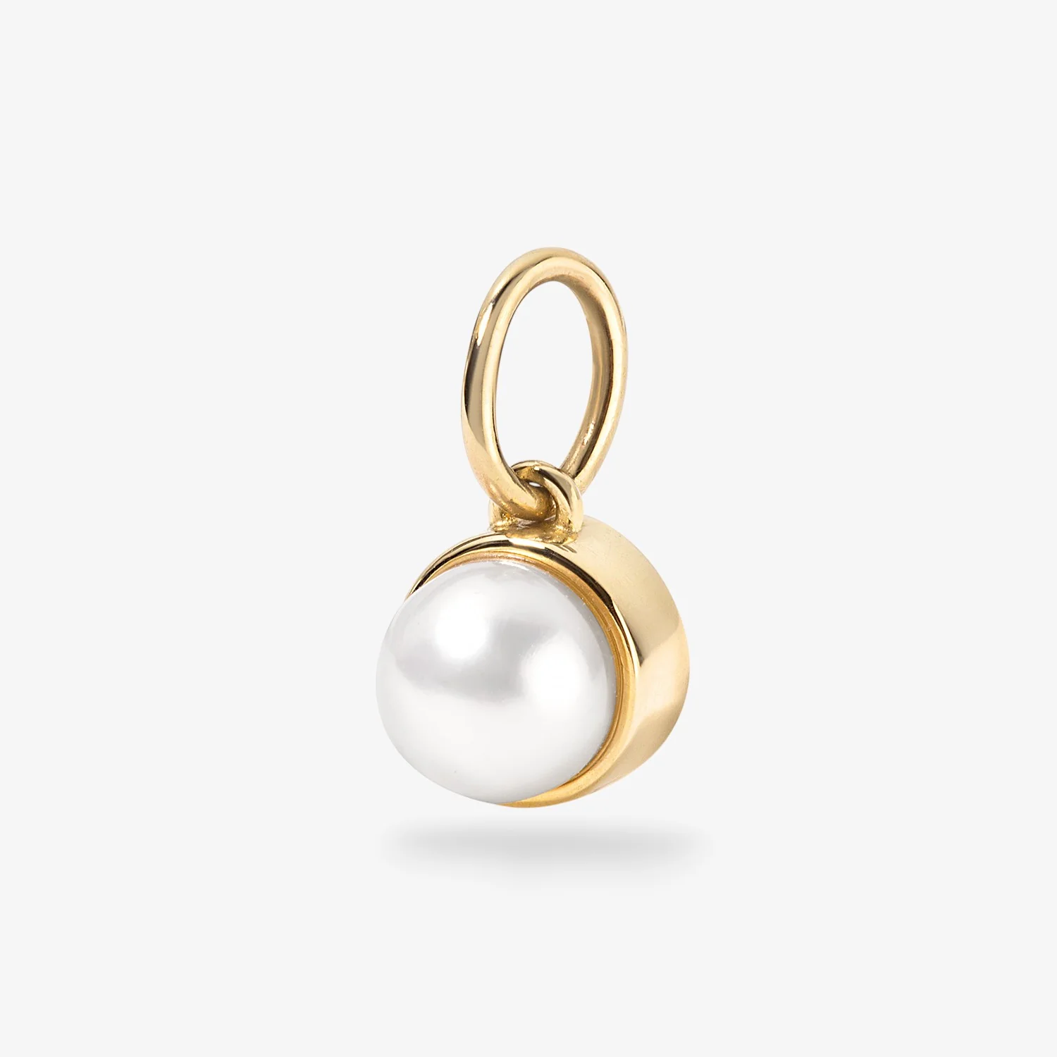 Margot Pearl Birthstone Bezel Charm - Image 2