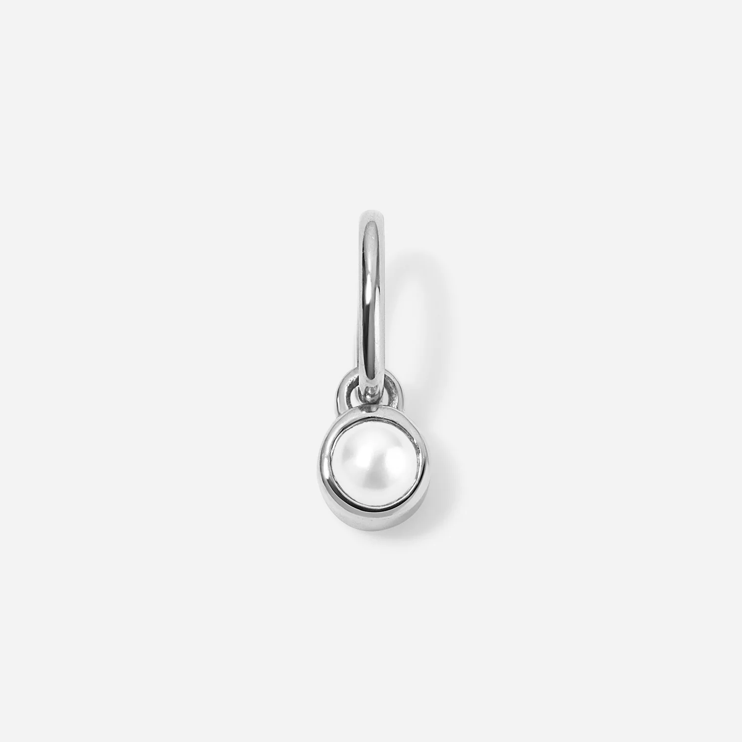 Margot Pearl Birthstone Bezel Charm - Image 4
