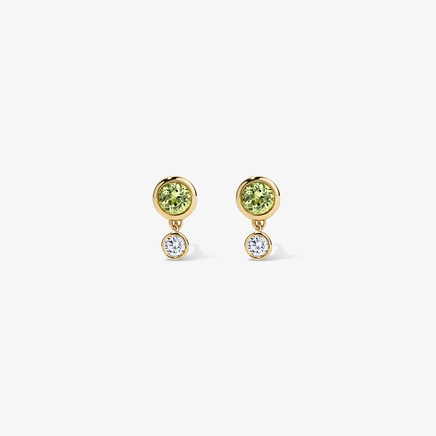 Margot Two Stone Bezel Stud Earrings - Image 22