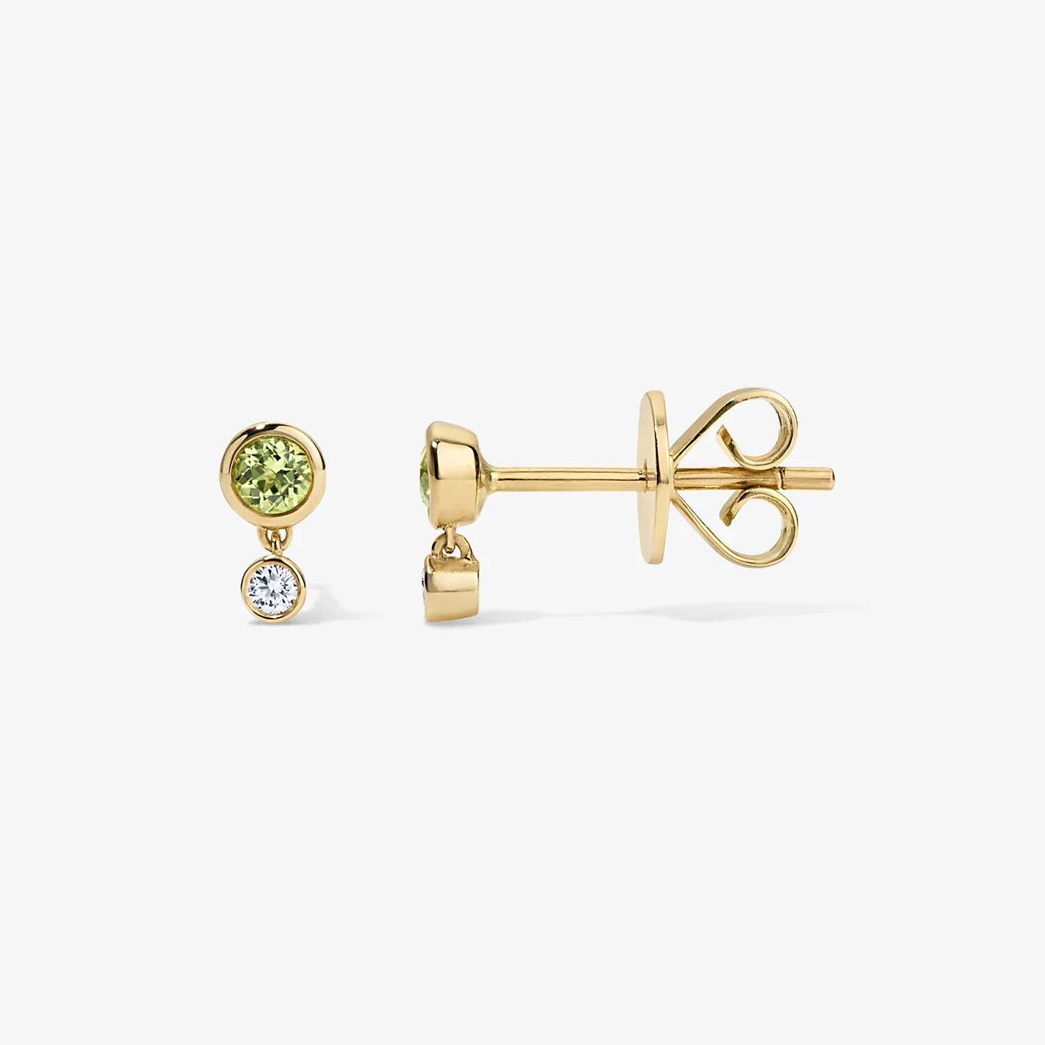 Margot Two Stone Bezel Stud Earrings - Image 23