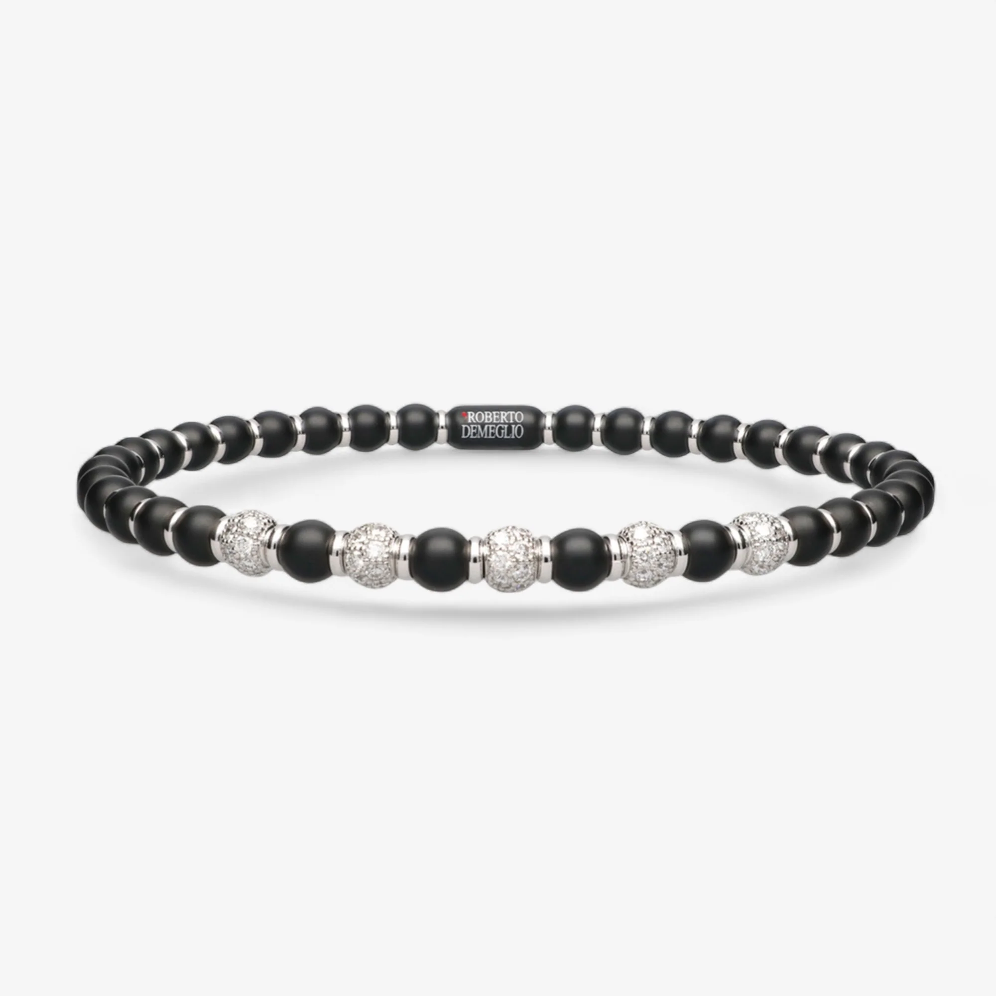 Men's Sfera Black Matte Ceramic Bracelet - Image 18